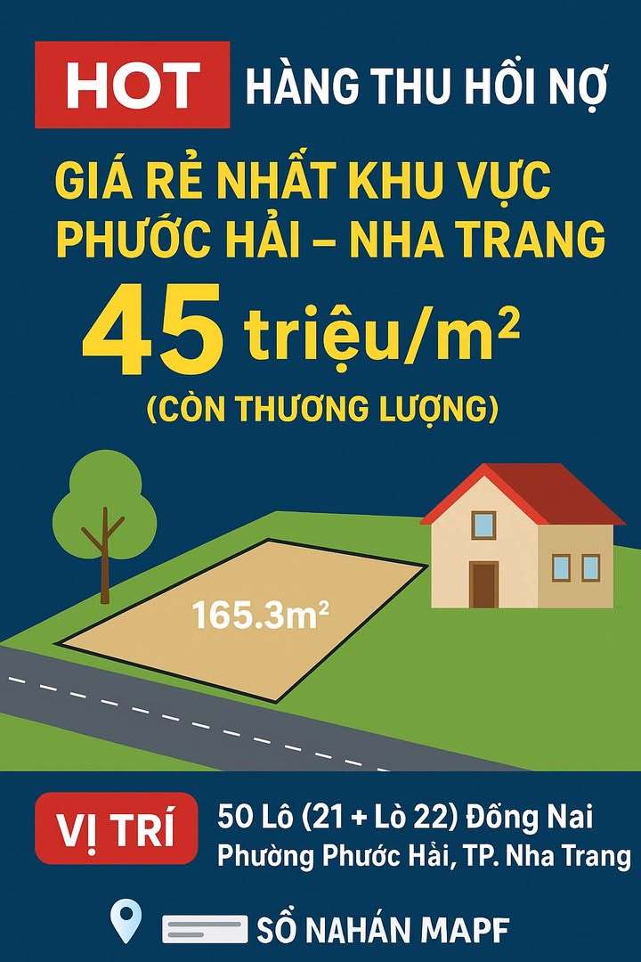 Nhà riêng 165.3m² giá 7.441 tỷ - Cơ hội đầu tư sinh lời tại Phước Hải, Nha Trang!