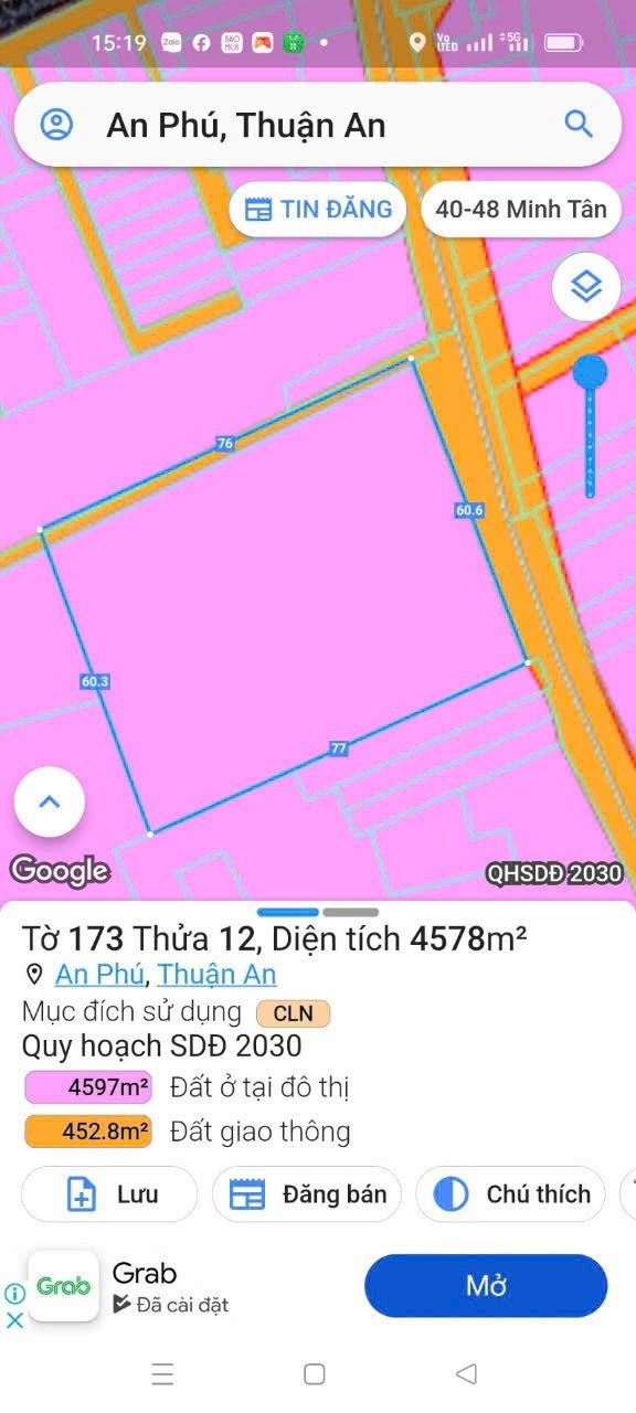 Đất nền An Phú, Thuận An 4578m² giá chỉ 14 triệu/m² - Tiềm năng đầu tư lớn!