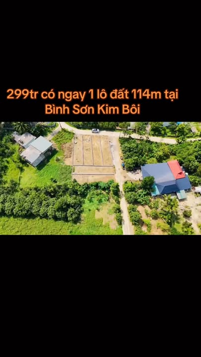 Đất nền Kim Bôi Hòa Bình 114m² giá chỉ 299 triệu - Cơ hội đầu tư tuyệt vời!