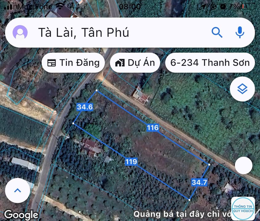 Đất mặt tiền đường Phú Xuân, Tân Phú, Đồng Nai - Diện tích 4.007m² giá 95 triệu - Cơ hội đầu tư hấp dẫn!