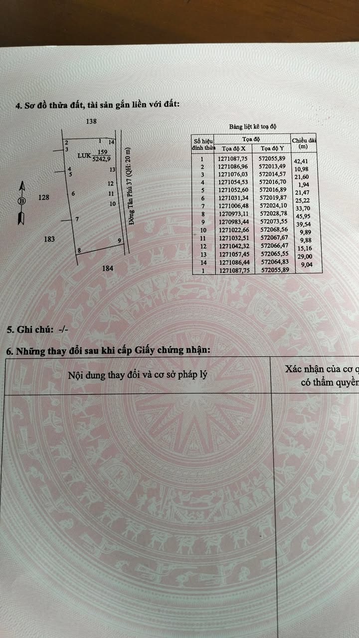 Đất mặt tiền chợ chiều Tân Phú, Tân Châu Tây Ninh 5200m² - Chính chủ cần bán gấp!