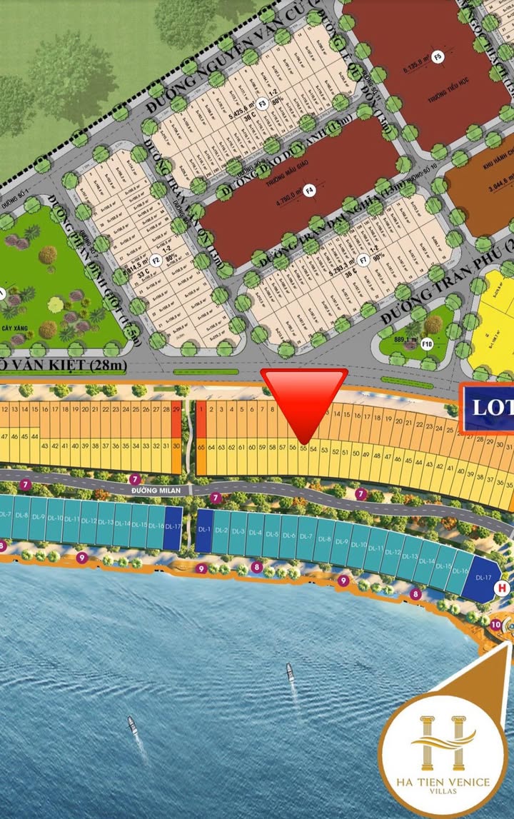 Đất nền Hà Tiên 132m² giá 1.7 tỷ - Lô mặt biển tuyệt đẹp!