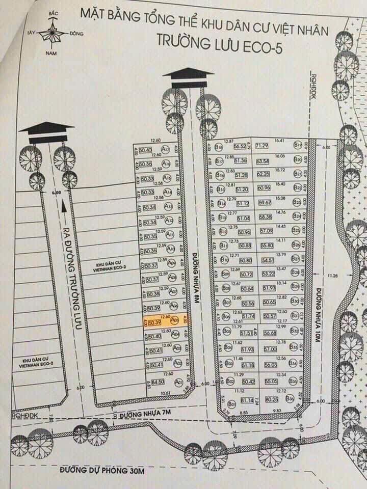 Bán đất Hẻm 47 Đường Trường Lưu, Phường Long Trường - Diện tích 52m² giá 3.35 tỷ - Đường ô tô tránh nhau!