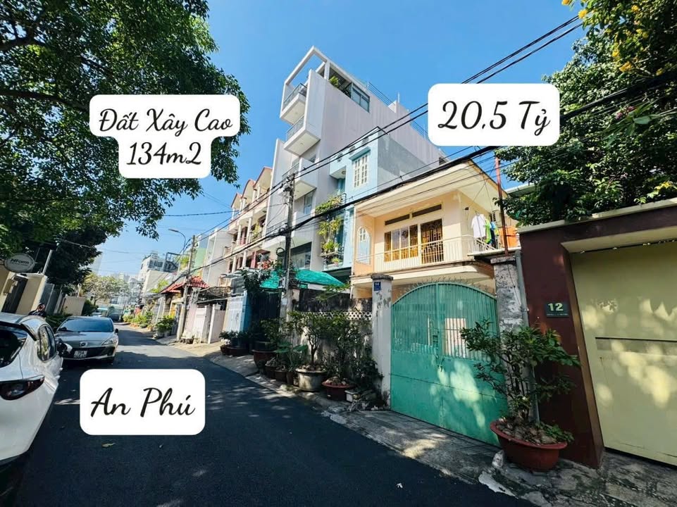Đất xây hầm 6 tầng tại An Phú, Quận 2 - Diện tích 135m², Giá 20.5 tỷ - Cơ hội đầu tư hấp dẫn!