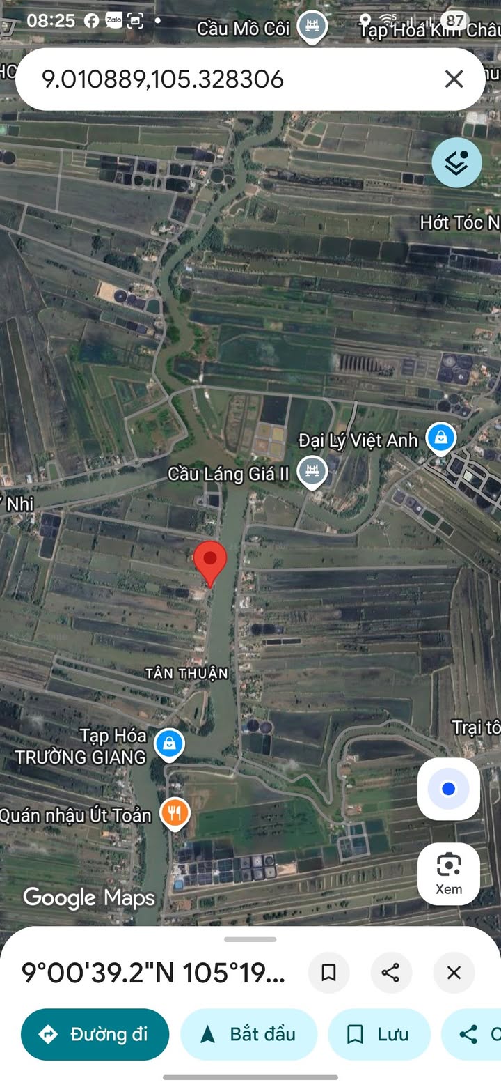 Đất Farm ấp Hòa Lập, Đầm Dơi, Cà Mau 30,631m² giá 2.25 tỷ - Đầu tư sinh lời tuyệt vời!