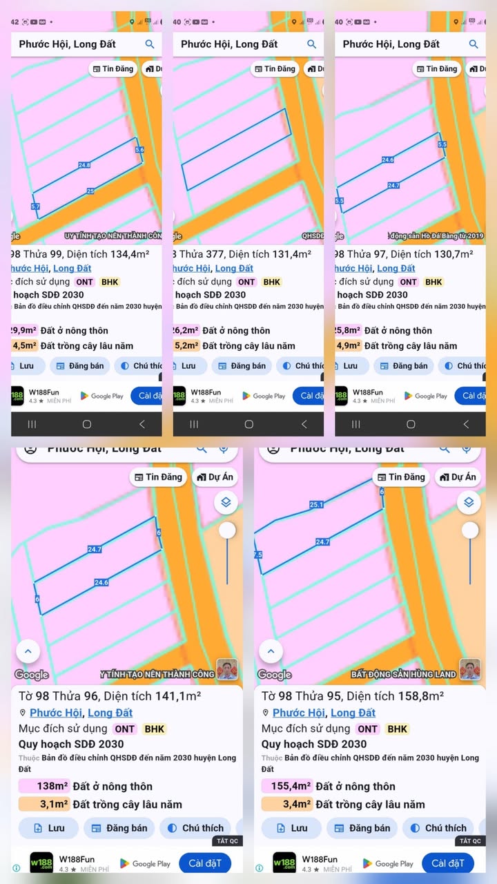 Đất nền Phước Hội, Bà Rịa - Vũng Tàu 137.5m² giá 1 tỷ - Cơ hội đầu tư hấp dẫn!