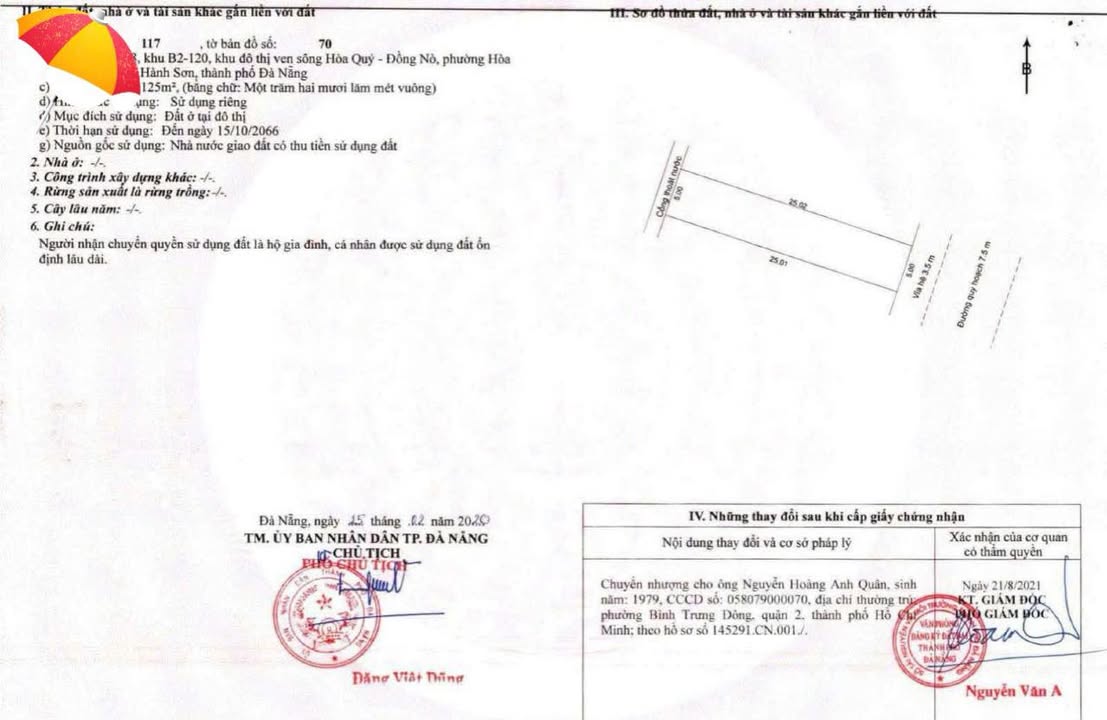 Đất nền Hòa Quý Đà Nẵng 125m² giá chỉ 6.25 tỷ - Cơ hội đầu tư tuyệt vời!
