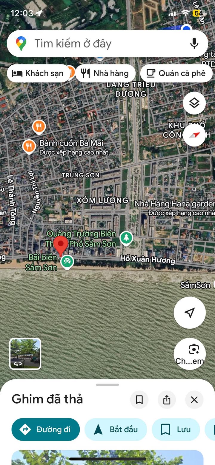 Mặt bằng kinh doanh đường Hồ Xuân Hương Sầm Sơn - Diện tích mặt tiền rộng 10m - Thuê lâu dài!