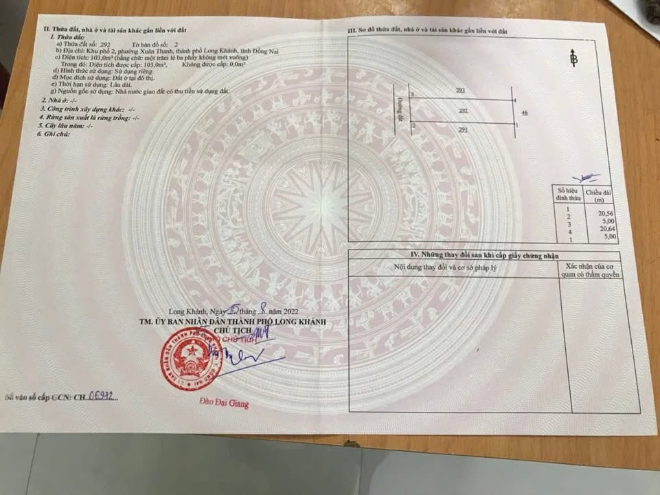 Đất nền thổ cư Xuân Thanh, Long Khánh 100m² giá 800 triệu - Cơ hội đầu tư tuyệt vời!