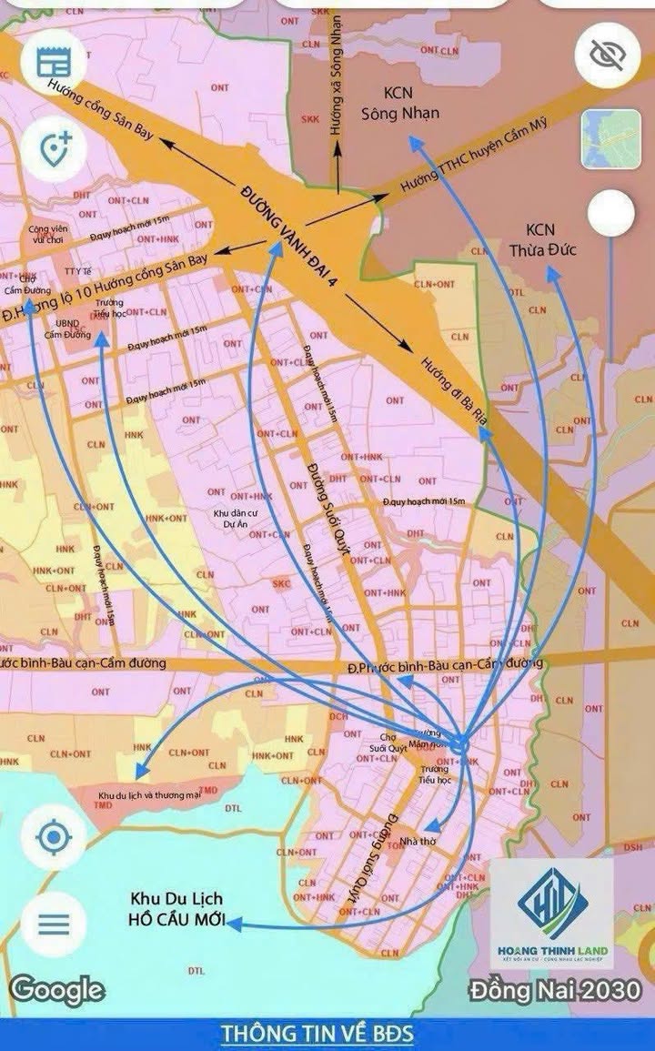 Đất nền Cẩm Đường, Long Thành, 424m² giá 3,5 tỷ - Đầu tư sinh lời ngay!