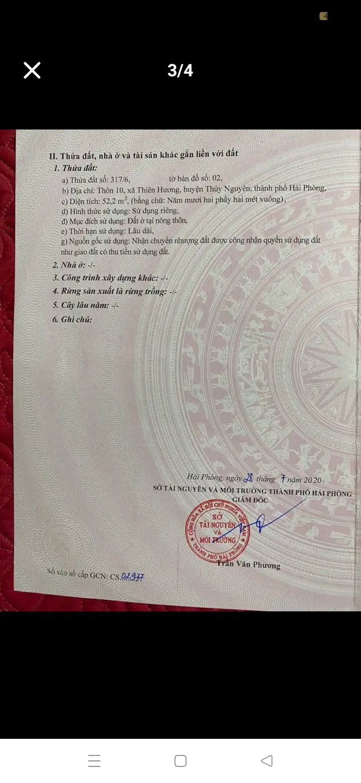 Đất nền phường Thiên Hương 52m² giá 600 triệu - Sổ đỏ chính chủ, đầu tư sinh lời!