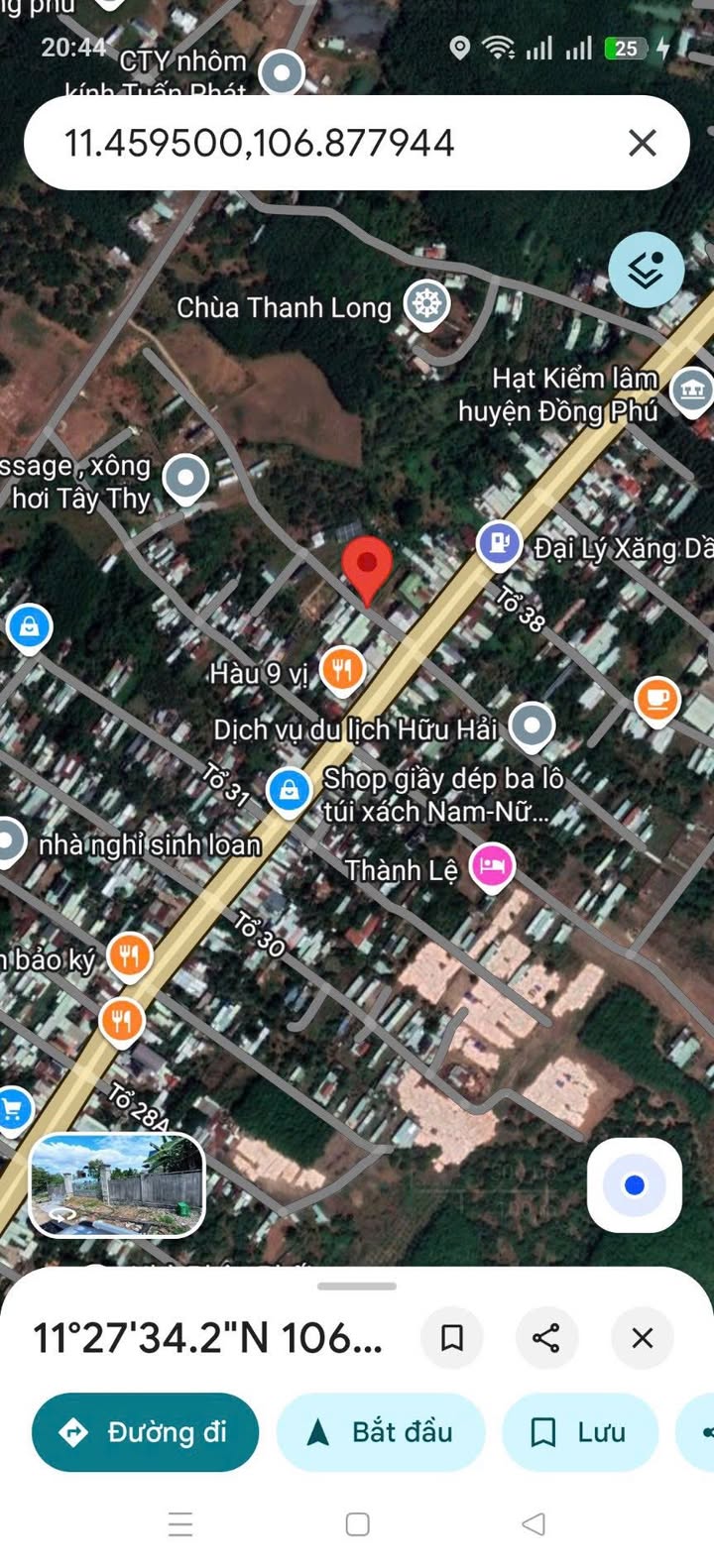 Đất thổ cư 560m² Tân Phú, Đồng Phú - Giá chỉ 1.7 tỷ, thích hợp xây trọ!