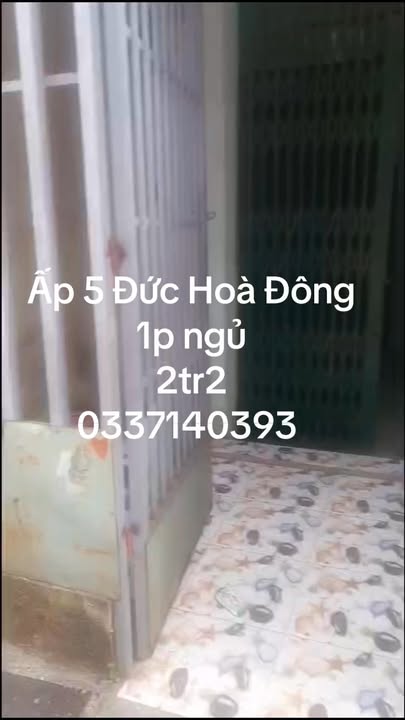 Nhà cho thuê Ấp 5, Đức Hòa Đông 48m² giá chỉ 2.2 triệu - Sẵn sàng vào ở!