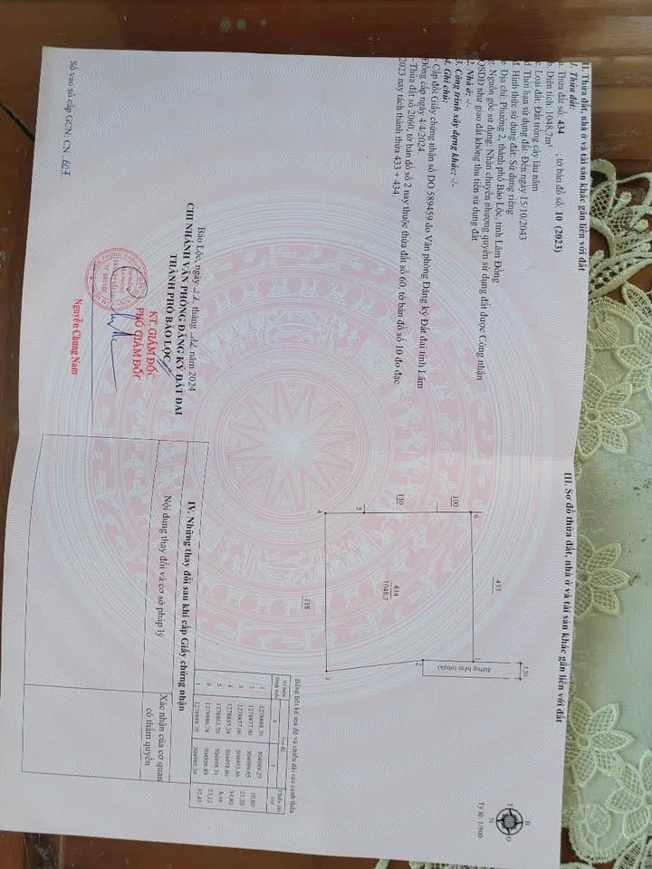 Đất nền hẻm nhựa Lý Chính Thắng, Bảo Lộc 1892m² giá 9 tỷ - Sổ hồng chính chủ