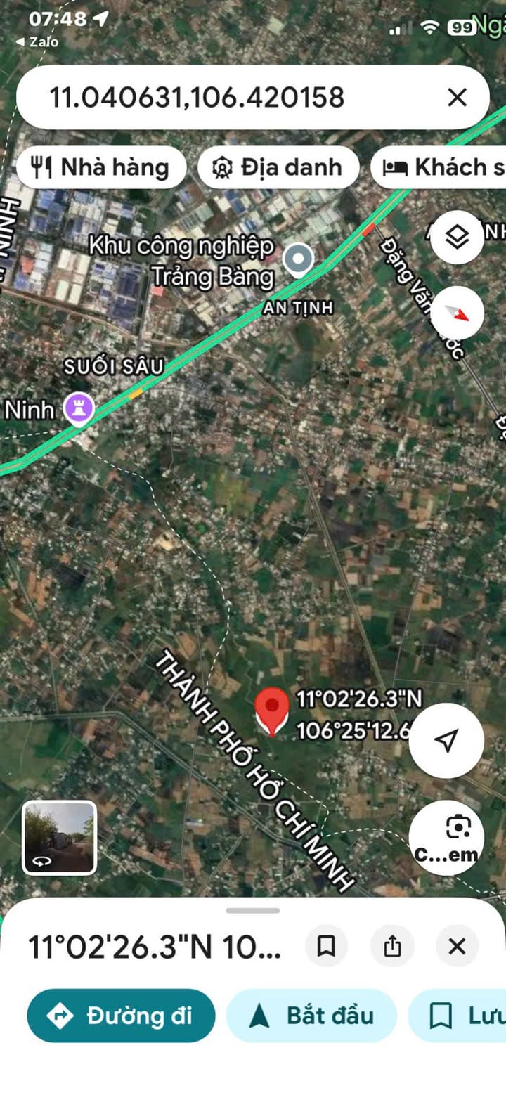 Đất thổ cư 315m² An Tịnh Trảng Bàng giá 800 triệu - Gần KCN Trang Bàng!