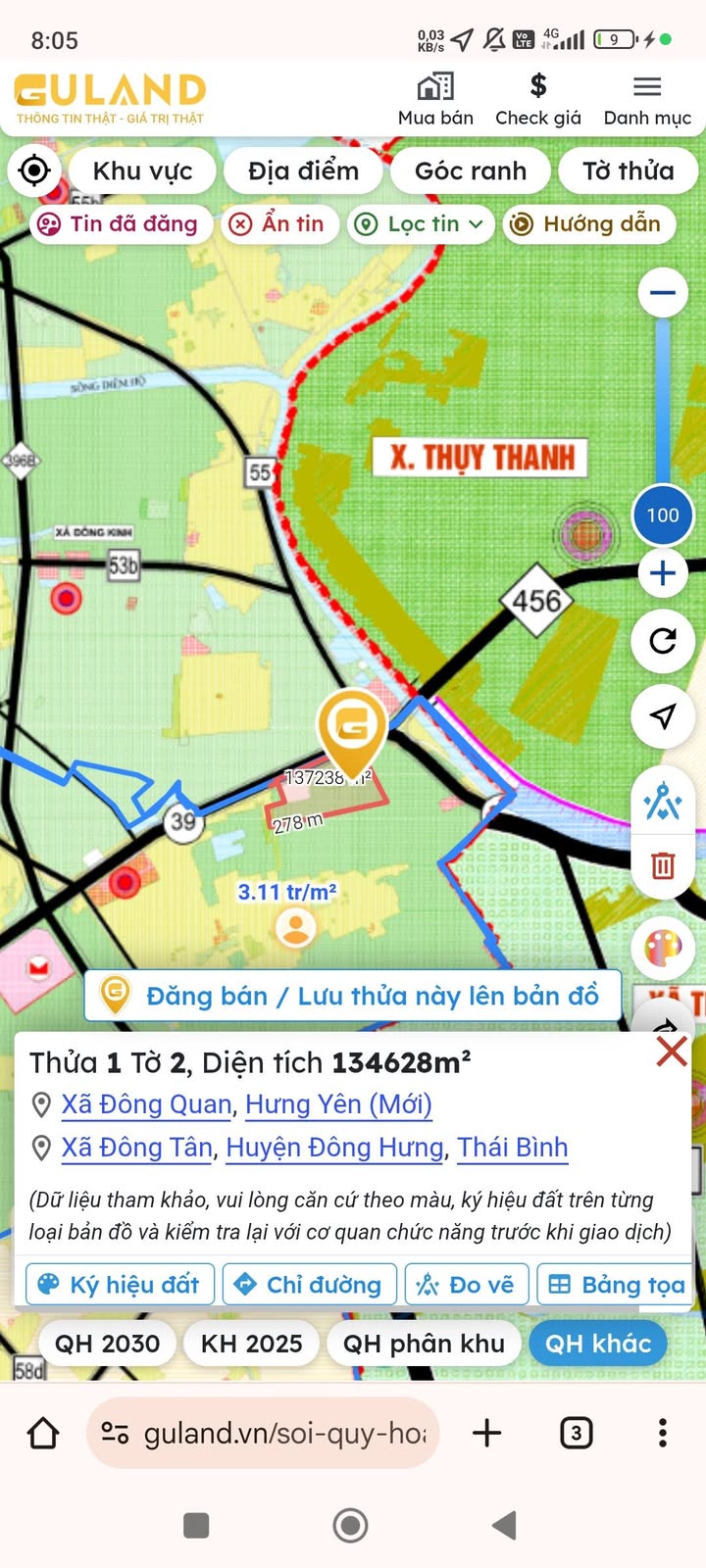 Đất nông nghiệp 7.000m² tại Đông Tân, Thái Bình - Pháp lý rõ ràng, giá thỏa thuận!