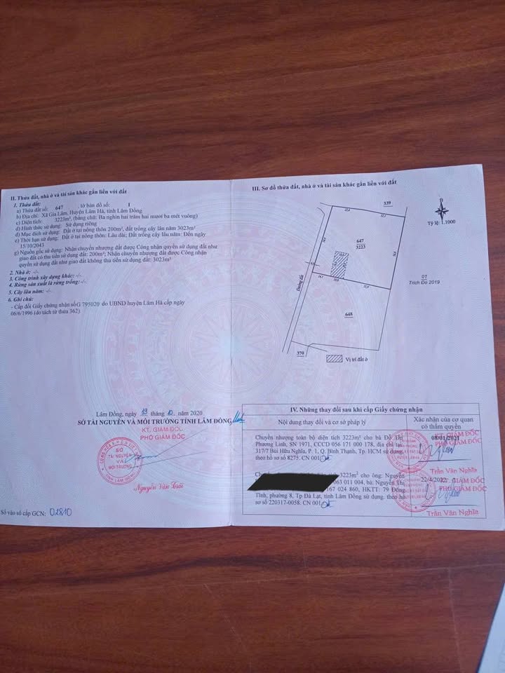 Đất thổ cư 3223m² tại Thôn 1, Nam Ban, Lâm Hà giá chỉ 6 tỷ - Cơ hội đầu tư tuyệt vời!