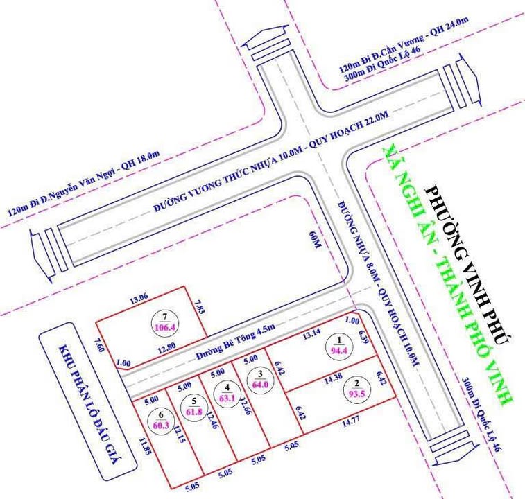 Lô đất Nghi Ân 60m² giá 1.3 tỷ - Vị trí đắc địa gần nhiều tiện ích!