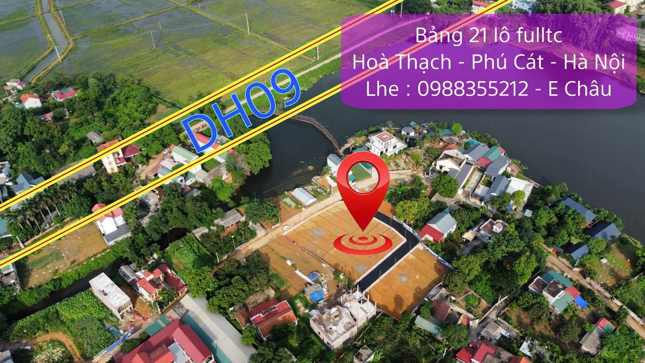 Đất nền Hòa Thạch 111m² giá 2.465 tỷ - View hồ tuyệt đẹp!