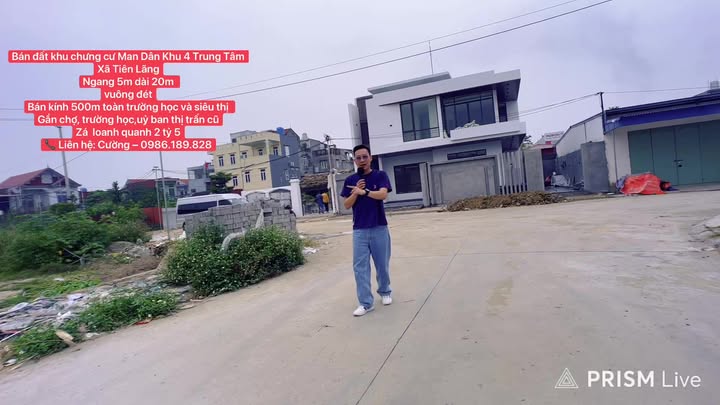 Đất Tiên Lãng 100m² giá 2.5 tỷ - Vị trí đắc địa gần trường và chợ