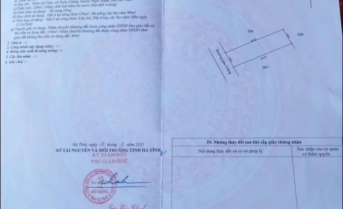 Đất nền đẹp tại xã Xuân Giang, Nghi Xuân 240m² giá 1.9 tỷ - Gần chợ chỉ 300m!