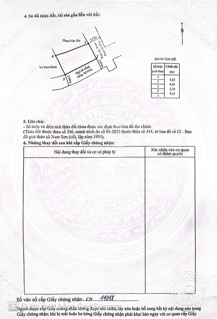 Lô đất đẹp 43.2m² tại Tổ dân phố Cách Hạ, An Dương, Hải Phòng giá 1.45 tỷ - Đầu tư sinh lời nhanh!