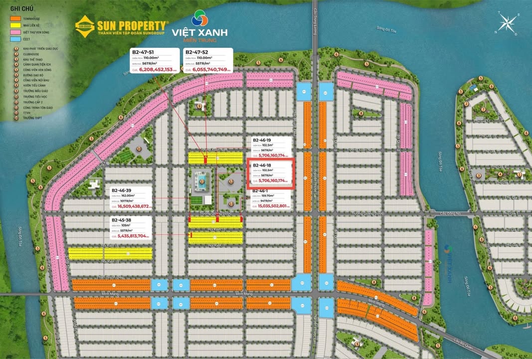 Đất nền Ngũ Hành Sơn Đà Nẵng 102,5m² giá 5,706 tỷ - Cơ hội đầu tư lý tưởng!