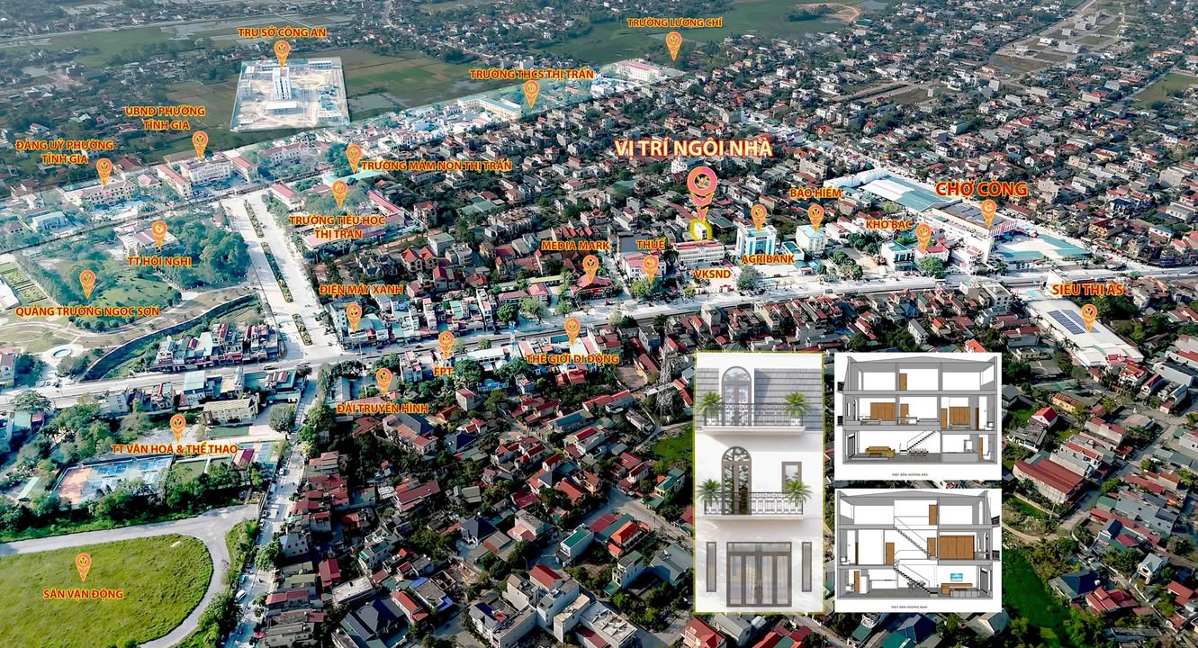 Nhà phố Tĩnh Gia Nghi Sơn 228m² giá thỏa thuận - Phù hợp cho gia đình trẻ