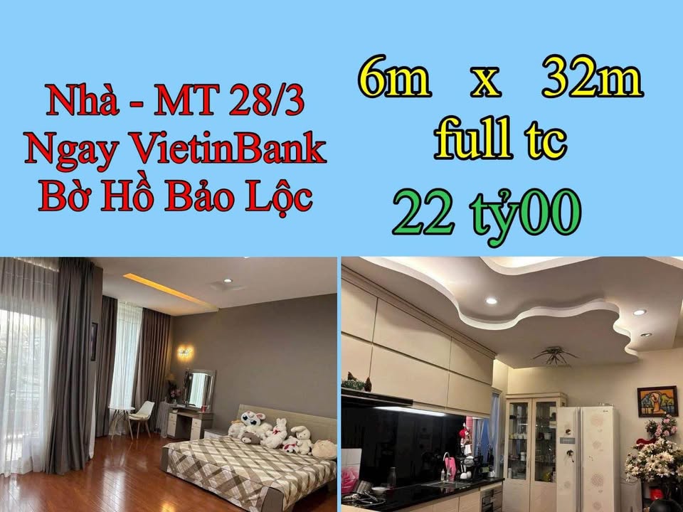 Nhà lầu mặt tiền 28 tháng 3 Bảo Lộc 192m² giá 22 tỷ - Cơ hội đầu tư hấp dẫn!