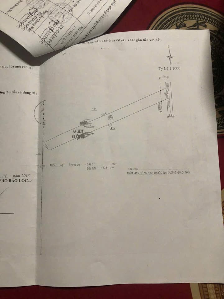 Đất mặt đường Mạc Thị Bưởi Bảo Lộc 1800m² giá 5.5 tỷ - Cơ hội đầu tư hấp dẫn!