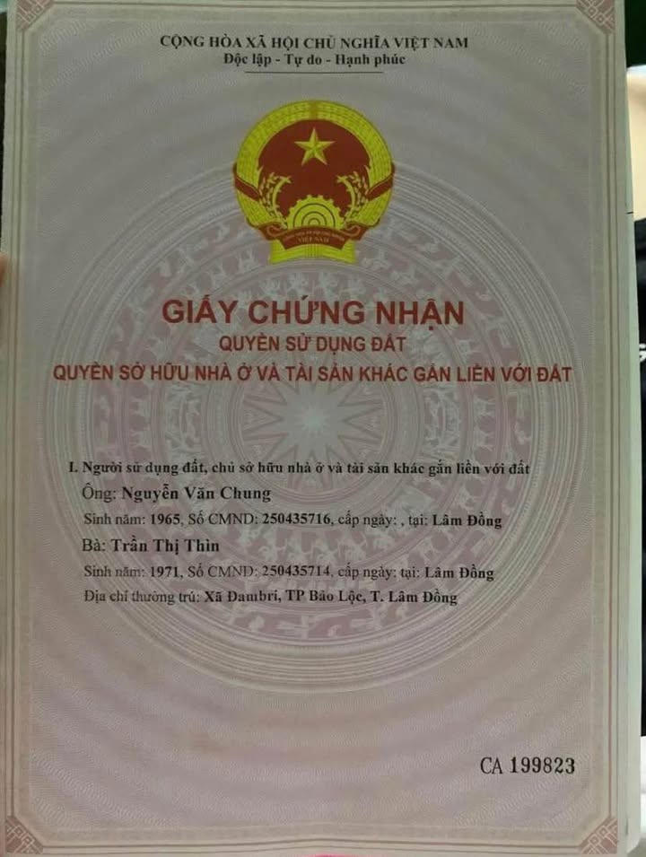 Đất nền đẹp Bảo Lộc 930m² mặt tiền đường Tản Đà - Cơ hội đầu tư lý tưởng!