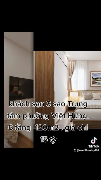 Khách sạn 6 tầng tại Việt Hưng, Long Biên 120m² giá 15 tỷ - Thiết kế tân cổ điển sang trọng!