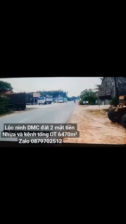 Đất 2 mặt tiền Lộc Ninh, Dương Minh Châu 6470m² giá 4 tỷ - Cơ hội đầu tư hấp dẫn!