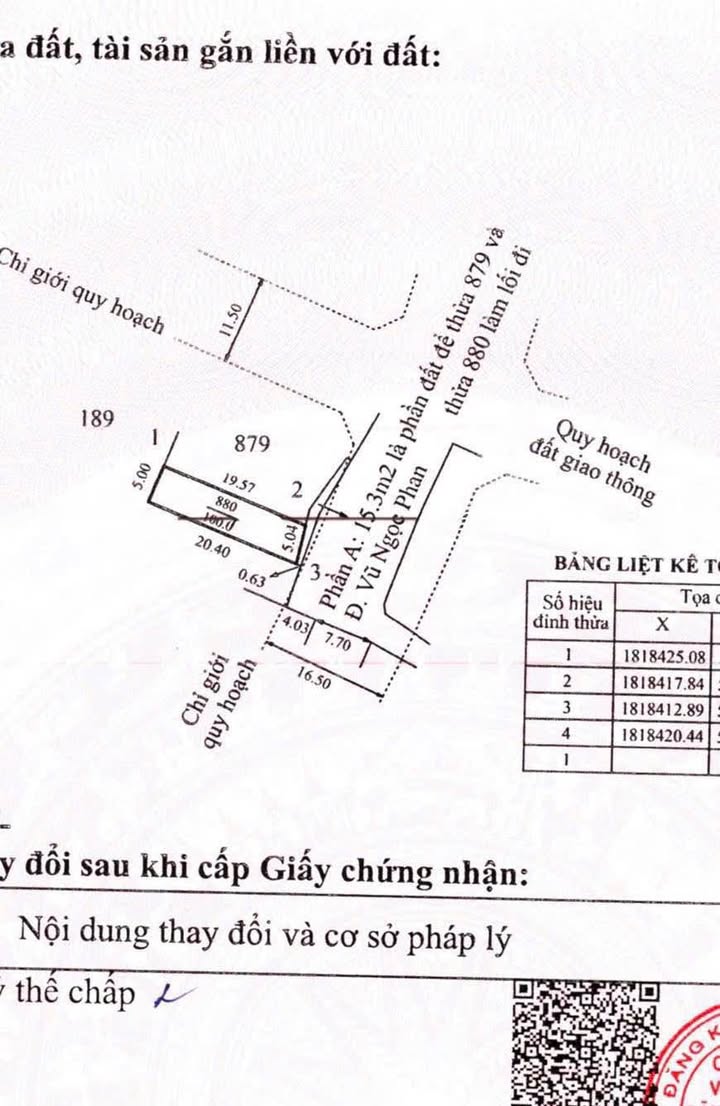 Đất mặt tiền đường Vũ Ngọc Phan, Thủy Xuân, 100m² - Vị trí đẹp, không ngập lụt!