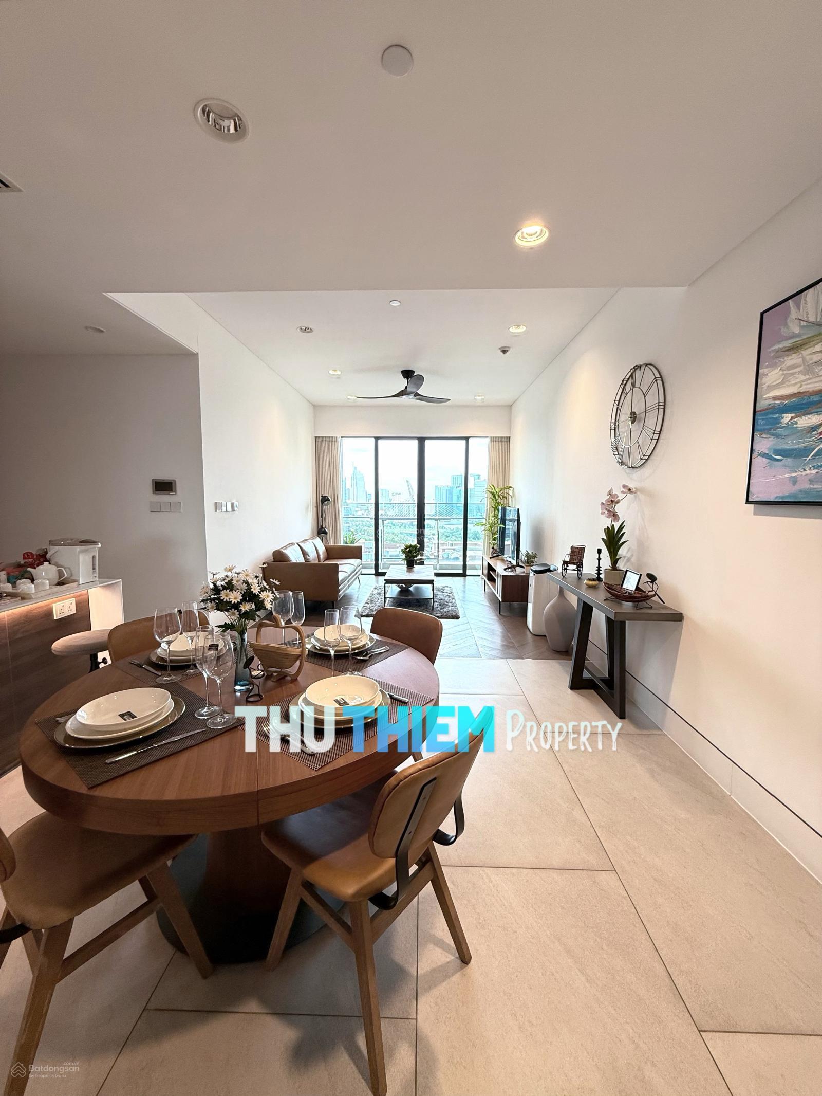 Căn hộ 3PN The River Thủ Thiêm 134m² giá 80 triệu - Full nội thất cao cấp!