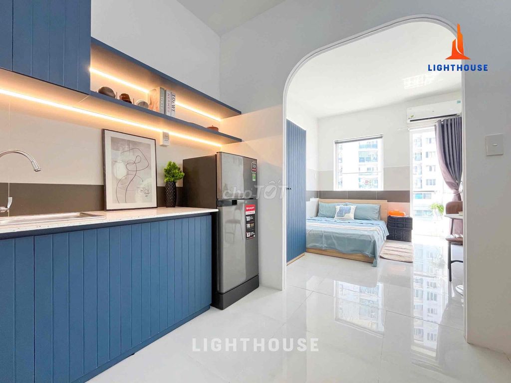 Căn hộ 1PN Bùi Đình Tuý 45m² giá 6.9 triệu - Full nội thất cao cấp!