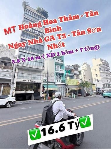 Nhà mặt tiền Hoàng Hoa Thám, Tân Bình 58m² giá 16.6 tỷ - Vị trí đắc địa gần Ga T3