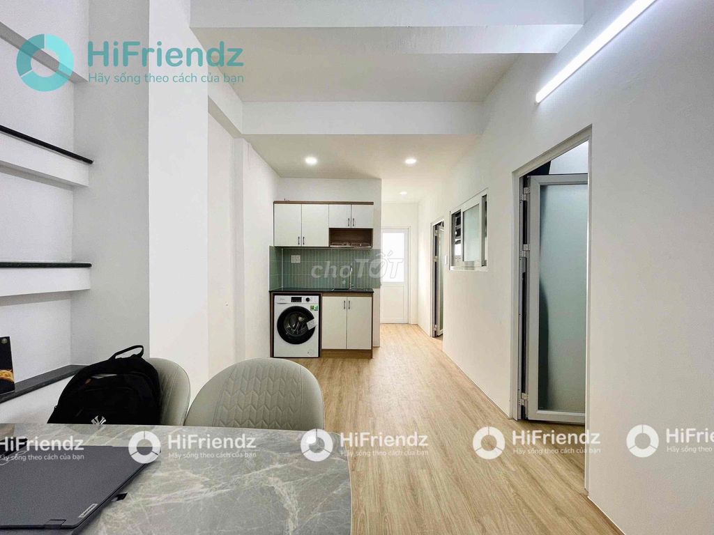 Căn hộ 2 phòng ngủ Phổ Quang 60m² giá 10.5 triệu - Nhà mới full nội thất, an ninh 24/7!