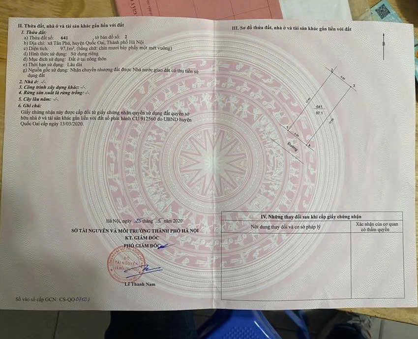 Đất nền Hưng Đạo, Quốc Oai 97m² - Đầu tư sinh lời hiếm có!