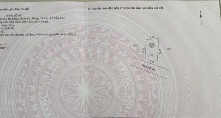 Đất nền khu di tích Dàn Giừa, Cái Răng, 60m² - Pháp lý rõ ràng, giá tốt!
