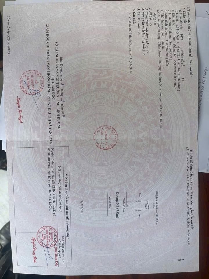 Đất nền KDC Hội Nghĩa Tân Uyên 100m² giá 1.4 tỷ - Đầu tư sinh lời tiềm năng!