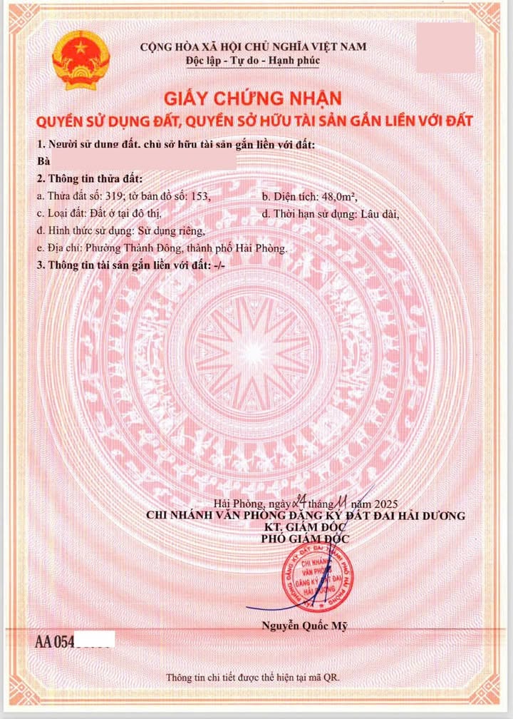 Đất mặt phố Đoàn Đình Duyệt Hải Dương 48m² giá chỉ 4 tỷ - Đầu tư sinh lời ngay!