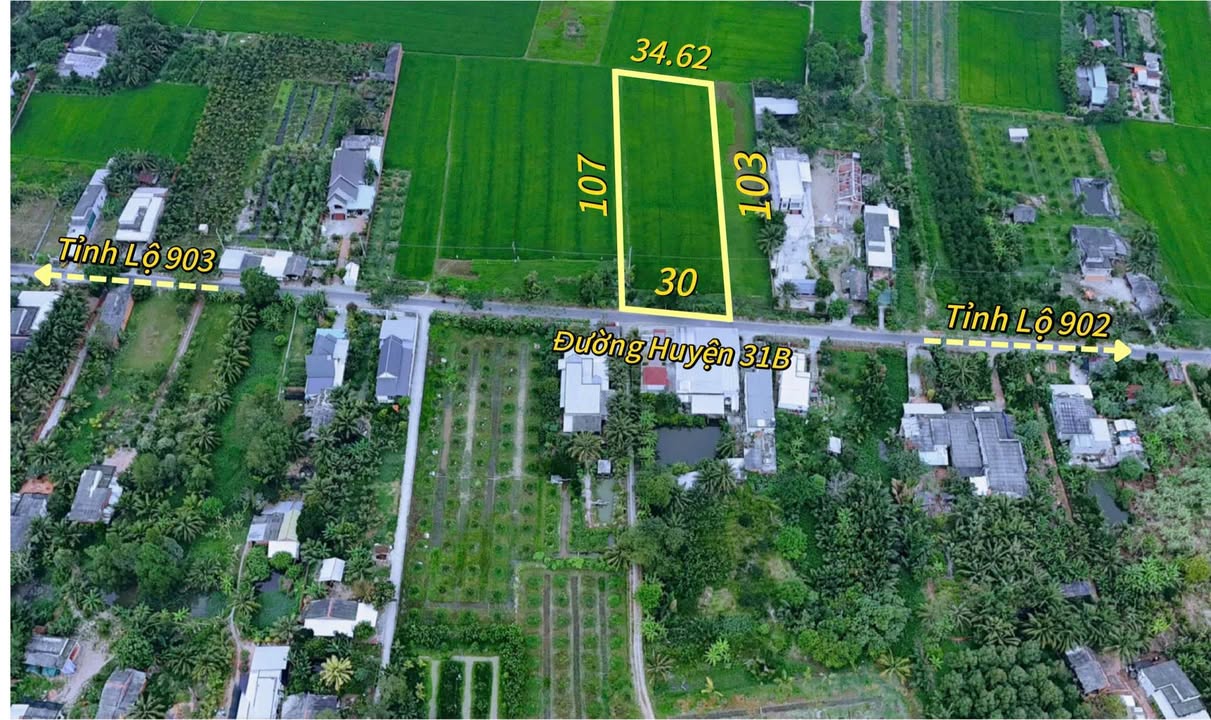 Đất nền 3390m² tại đường DH31B, xã Nhơn Phú, giá 3.727 tỷ - Mặt tiền 30m thuận lợi kinh doanh