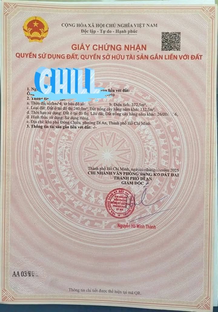 Xưởng bán mặt tiền Trần Thị Dương, Dĩ An 372.5m² giá 10.5 tỷ - Vị trí đắc địa cho kinh doanh!