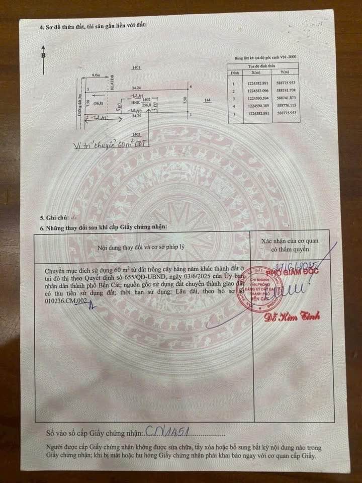 Đất nền An Tây Cũ, Phường Tây Nam, Bình Dương 60m² giá 1.45 tỷ - Vị trí đắc địa, tiện ích đầy đủ