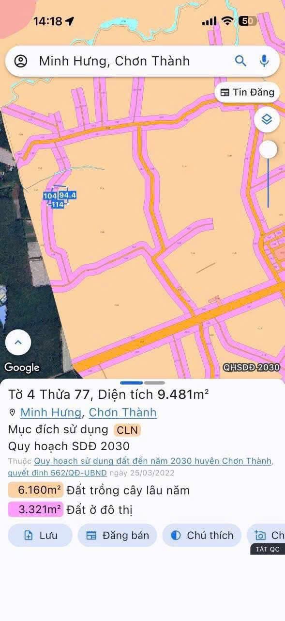 Đất thổ cư 2000m² tại Minh Hưng, Chơn Thành chỉ 700 triệu - Cơ hội đầu tư tuyệt vời!