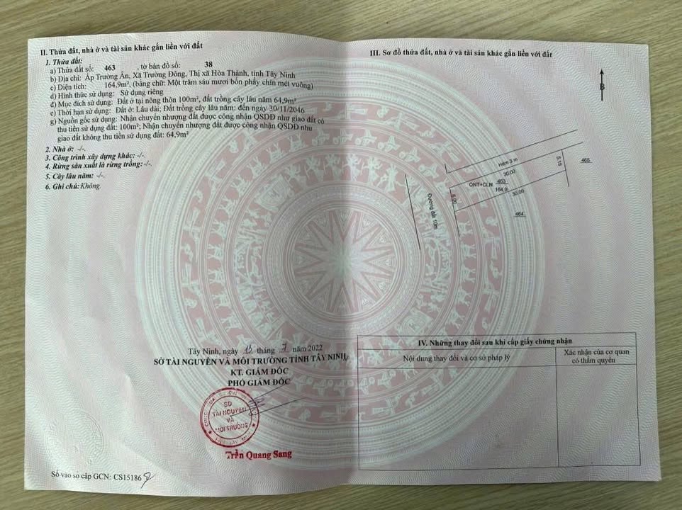 Đất Trường Đông, Hòa Thành, Tây Ninh 180m² giá 560 triệu - Cơ hội đầu tư tuyệt vời!