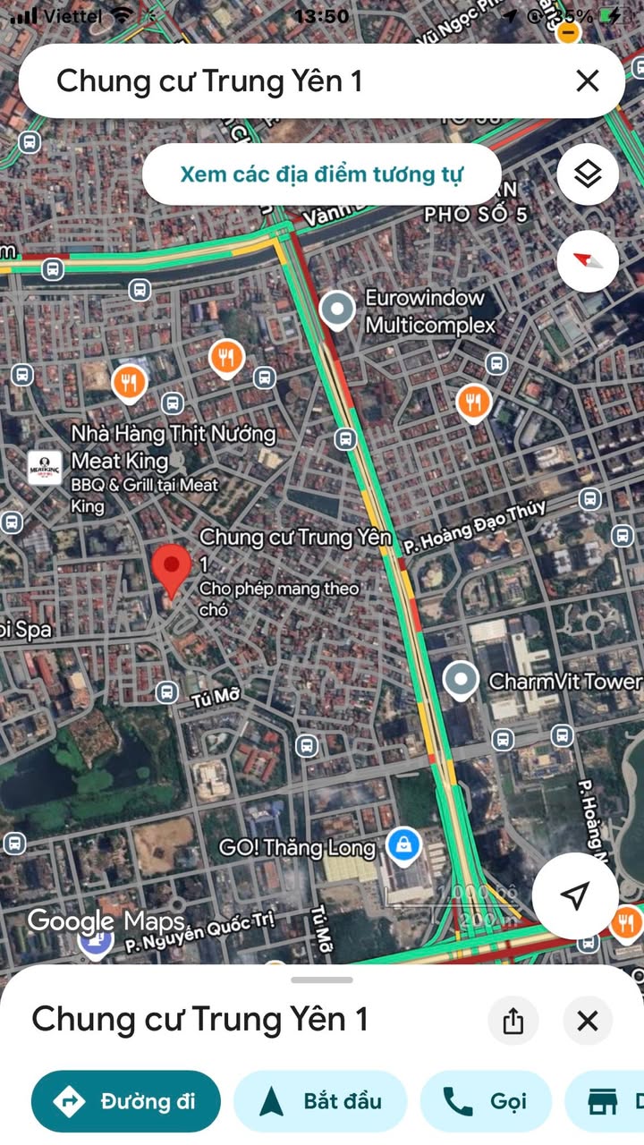 Căn hộ 3PN Chung cư Trung Yên 1, 135m² giá 13.5 tỷ - Vị trí đắc địa, sổ đỏ vĩnh viễn!