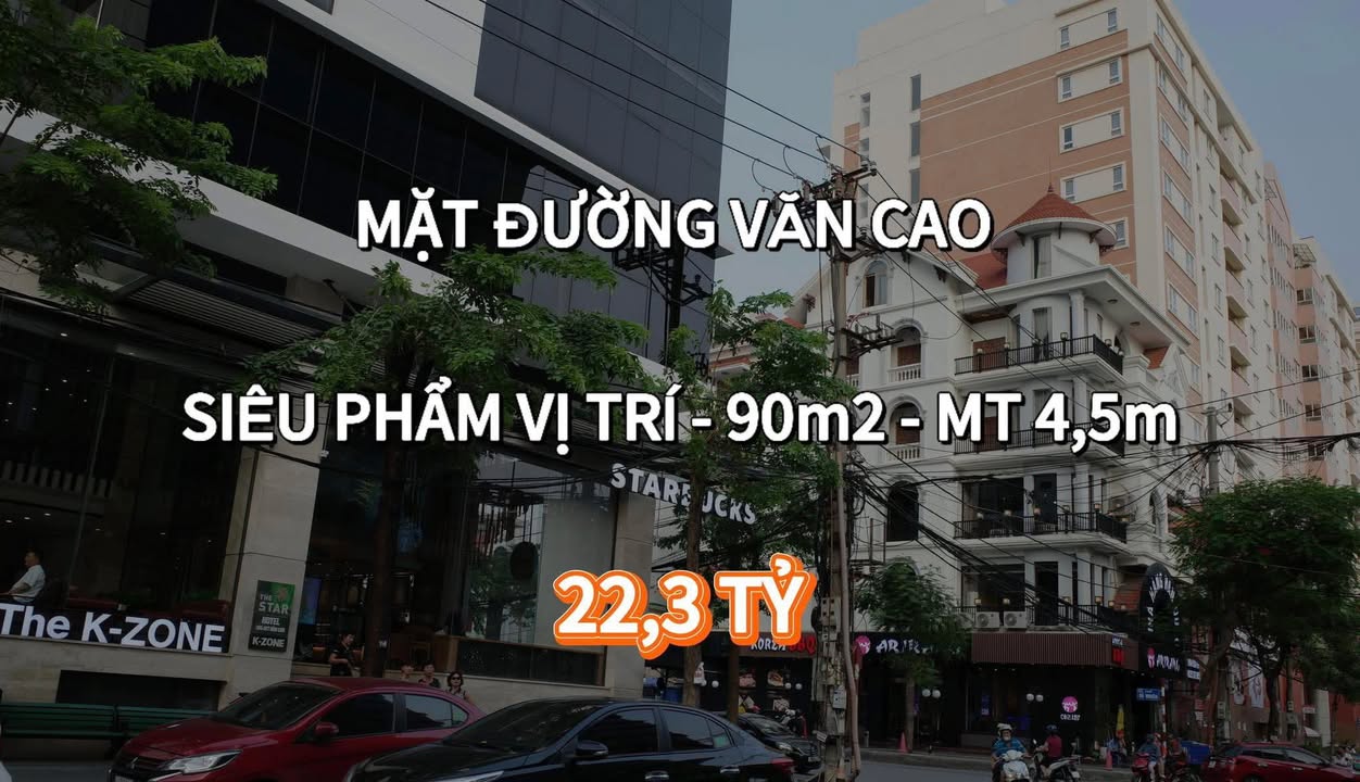 Bán gấp FrontHouse 193 Văn Cao 90m² giá 22.3 tỷ - Vị trí đắc địa trung tâm Hải Phòng!