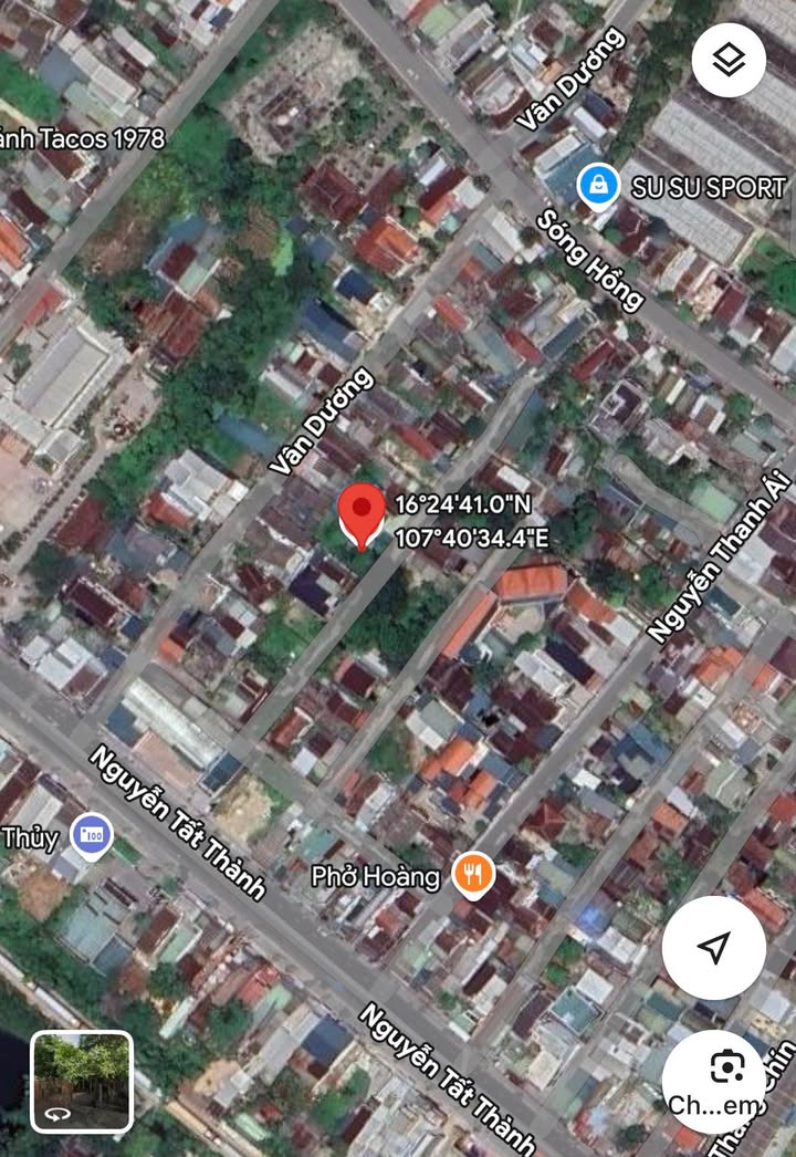 Đất kiệt ô tô đường Sóng Hồng Hương Thủy 176m² giá 1.4 tỷ - Gần chợ, vị trí thuận lợi!